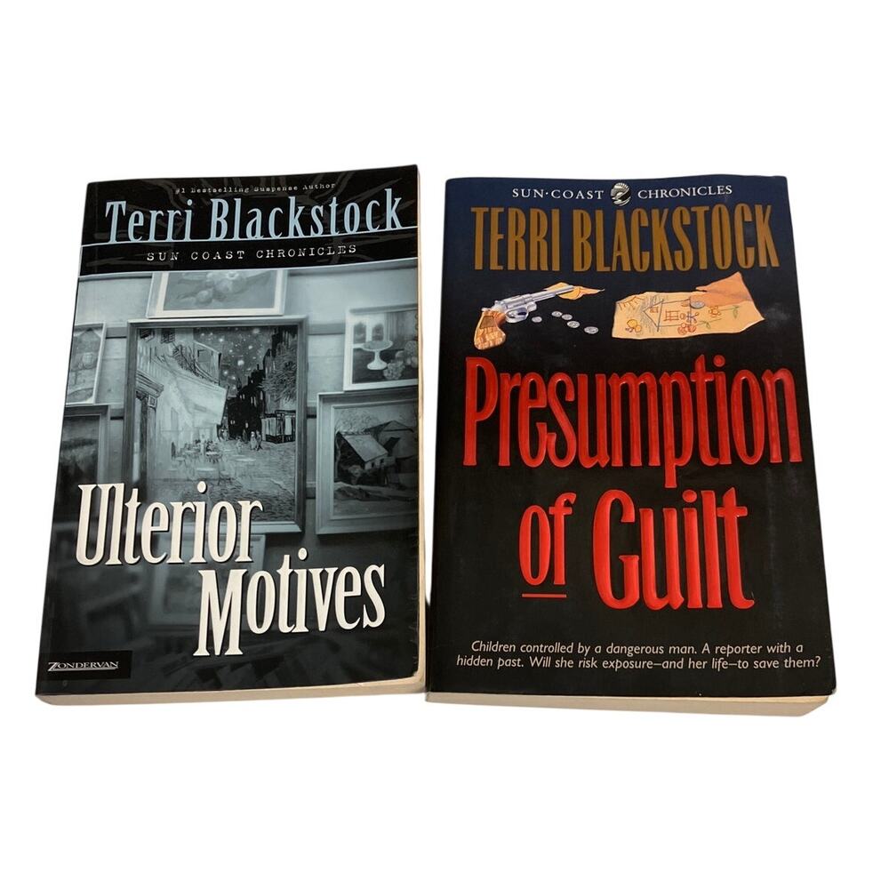 Terri Blackstock Legal Crime Christian Fiction 2 Book‎ Paperback Lot